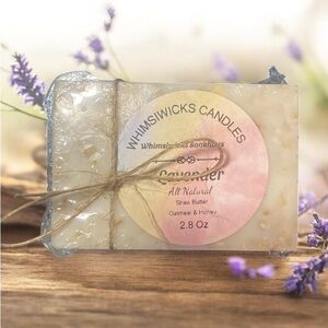 Hand Crafted Oatmeal & Honey shea Butter- Lavender scented Soap Bar